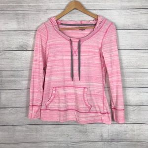 🌸Tek Gear Pink & White Stripped Sweatshirt